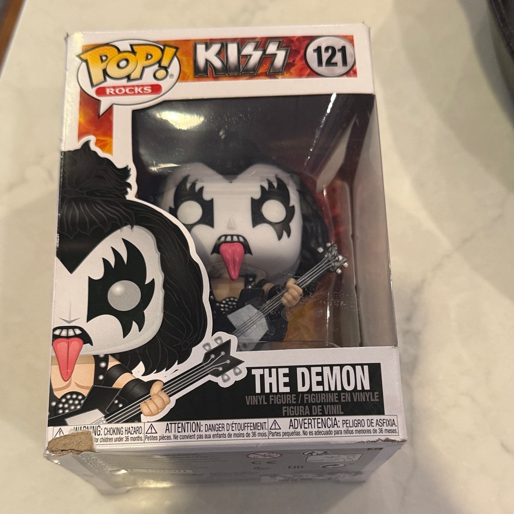 Funko Pop! Rocks KISS The Demon Figure - Black and White
